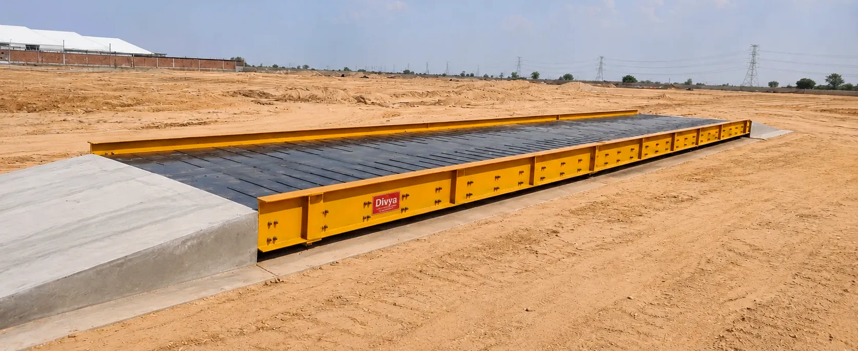 Premium digital weighbridge installation by Divya Scale