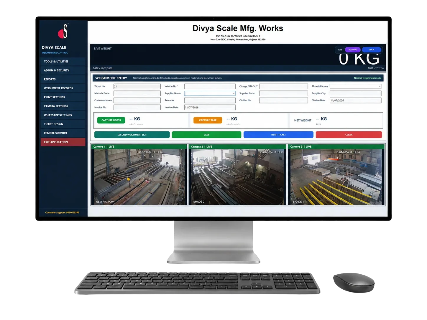 Divya Scale operator software